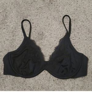 Nwot Abercrombie black lace bra sz s